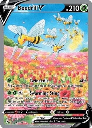 Beedrill V - 161/189 - Ultra Rare - Alternate Art - Sword & Shield - Astral Radiance