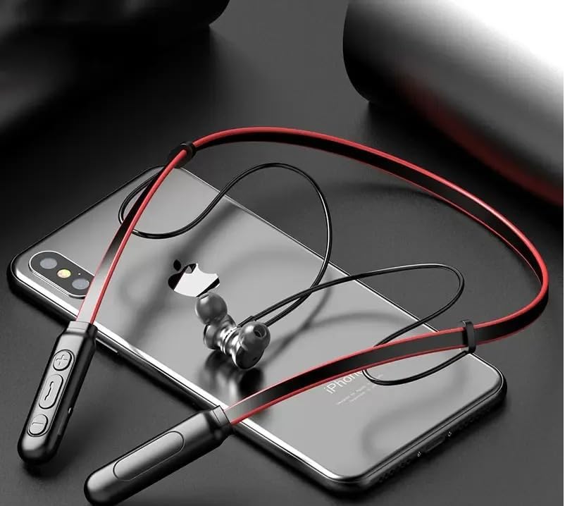 Quickart Wireless Bluetooth in-Ear Neckband Earbud Portable Headset Sports Running Sweatproof Compatible with All Android Smartphones Noise Cancellation_Red n Black (B0CXST6YPS) Amazon Price History, Amazon Price Tracker