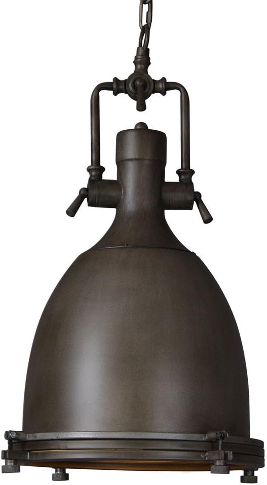 Vintage Industrial black dome Kitchen pendant Hanging Light Rustic Aged Iron Steampunk