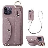 iPhone 14 Pro Max 対応 スマホ ケース iphone14 pro max 手帳型カバー 肩掛け 首かけ 斜めがけ ショルダー ケース アイホン 14 プロ マークス 財布型 ケース 保護フィルムプレゼント あいふぉん14 プロ マークス PU皮革カバー 可愛い リング付き 背面 カード収納 アイフォン 14 プロ 縄掛け ケース あいほん14pro max 女性 携帯 カバー 片手操作 スタンド機能 ハンドヘルド機能 落ち着いた 落下防止 薄型軽量 耐久性 取り外し可能 耐汚れ ノート型 (iPhone 14 Pro Max, 赤紫)