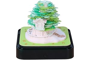 Green Tree Calendar: 2024 Desk Calendar with 3D Design and Tear-Away Sheets