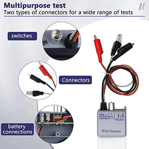 tone generator kit wire tracer circuit tester 200ep high accuracy wire tester kit wires tone tracer multi-tone cable test kits with inductive amplifier for network cables collation