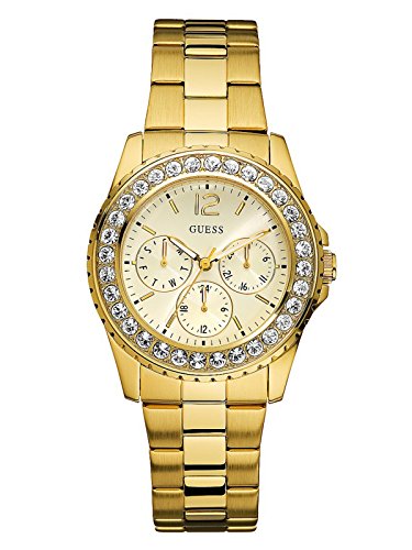Image of Guess Round 37mm White Dial Analog Women Watch - U12005L1M