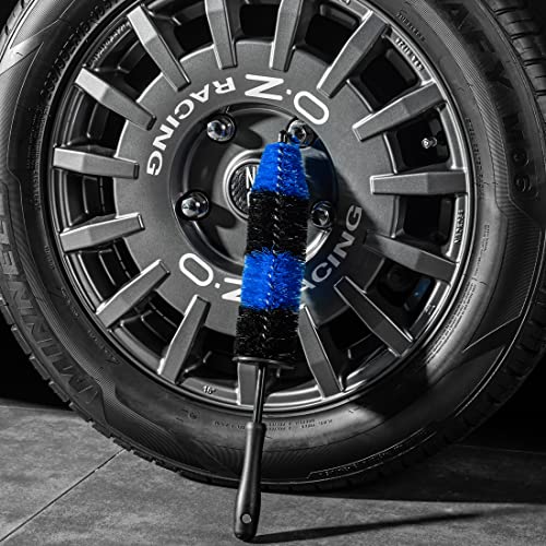 Sgcb Car Wheel Rim Detailing Brush For Vehicle, 17 Inch Long Auto Soft Bristle Wheel Cleaner Brush No Scratch Tire Rim Scrub Brush Alloy Wheel Shining Washing Scrub Brush Easy Reaching Inside Deep Rim #TOP4