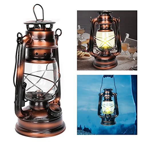 Kerosene Oil Lantern Vintage Hurricane Lantern Antique Metal Hanging Lantern Retro Oil Lamp Handmade Kerosene Lamp Decorative Housewarming Gifts Outdoor Camping Emergency Hanging Light/Lamp #TOP7