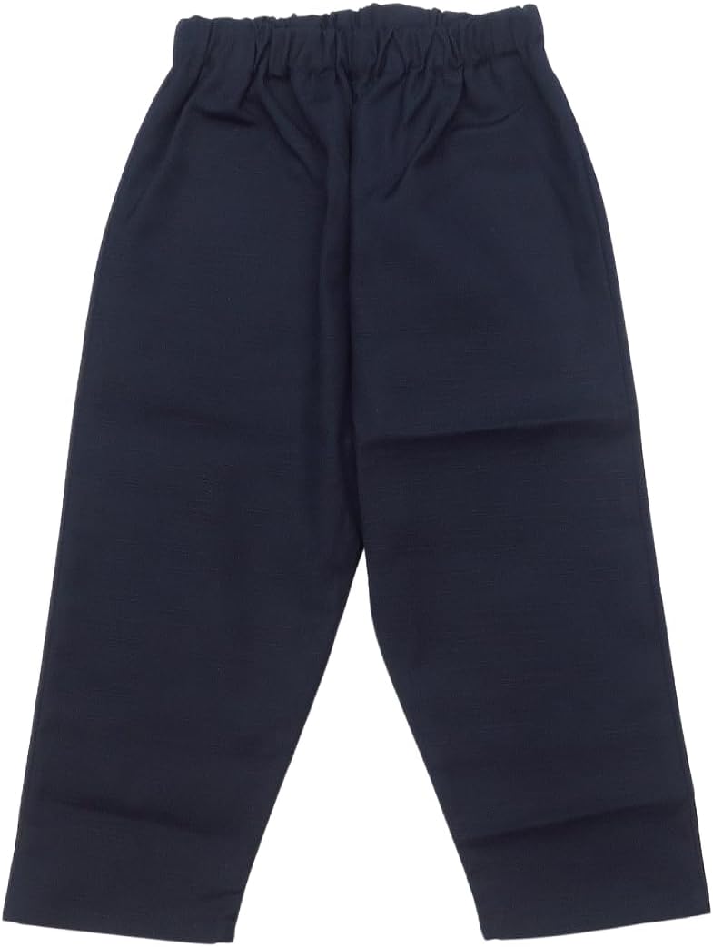 [義若] 【綿紬生地・濃紺】 オリジナル子供鯉口シャツ上下セット