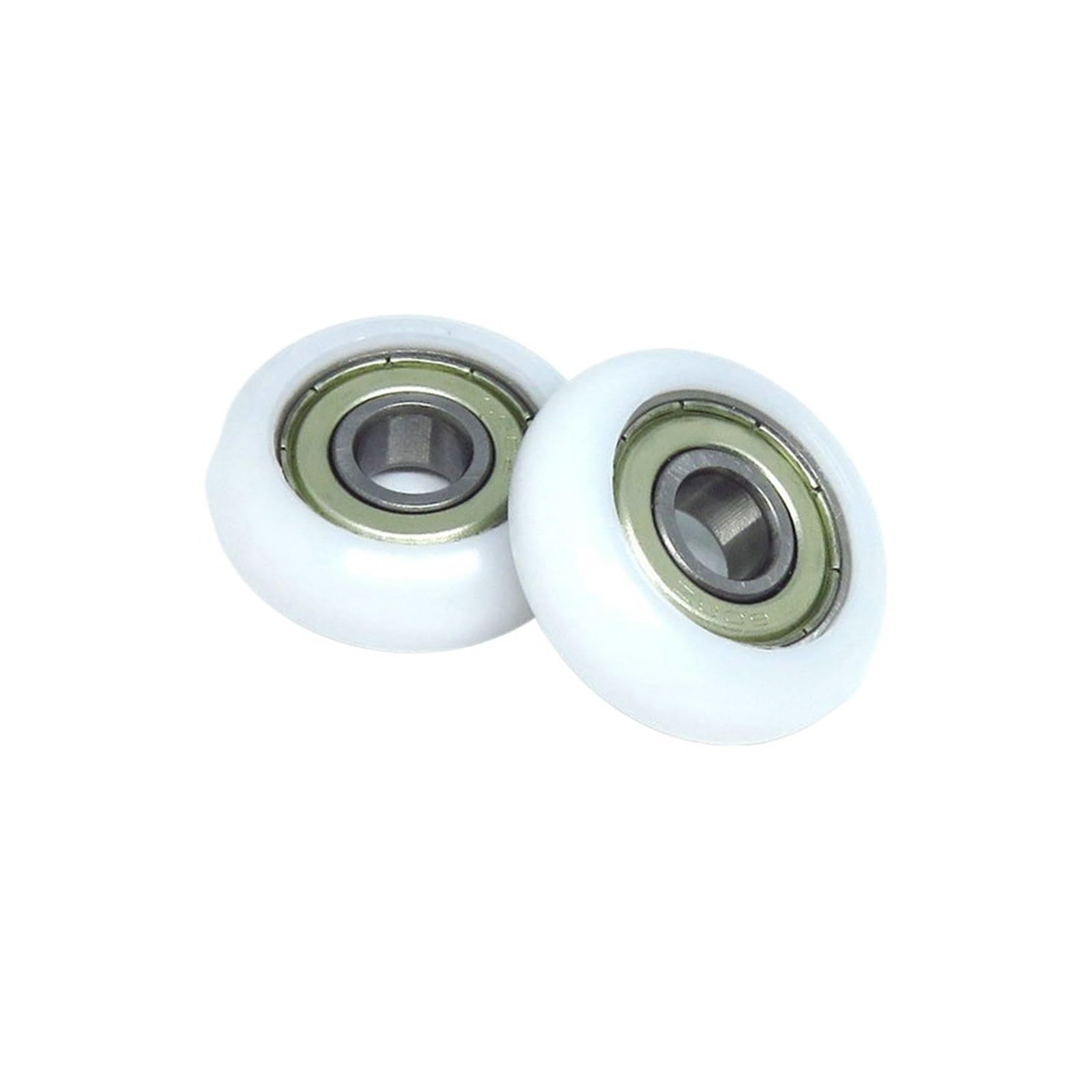 NOBIRTBSA 4 Pieces Outer Diameter 30mm Rowing Machine Rollers 8x30x10mm BSR60830-10 POM Rowing Machine Wheels Plastic Coated Bearing Wheels