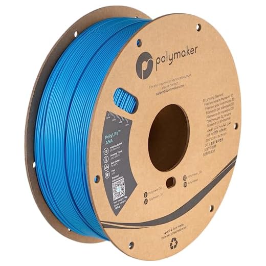 Polymaker ASA Filament 1.75mm Pop Blue, 1kg ASA 3D Printing Filament, Heat & Weather Resistant - ASA 3D Printer Filament Perfect for Printing Outdoor Functional Parts