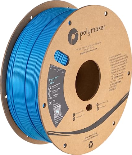 Image of Polymaker ASA Filament 1.75mm Pop Blue, 1kg ASA 3D Printing Filament, Heat & Weather Resistant - ASA 3D Printer Filament Perfect for Printing Outdoor Functional Parts
