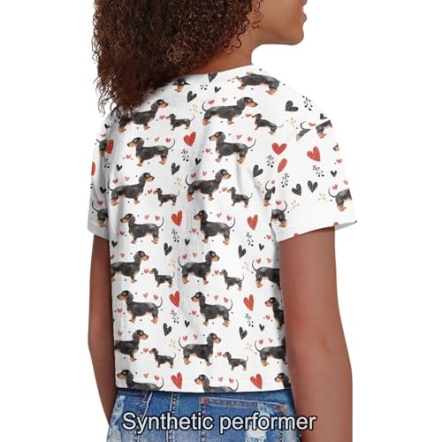 Image of 4th of July Shirt for Girls 7-8 Years US Flag Crop Tops Kids Outfit Independent Day Graphic Tee-
