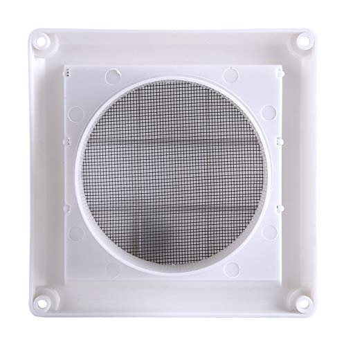 Plastic Dryer Vent Cover rejilla para aire Duct Vent Cover Grille Cover 3 Flaps Wall Duct Ventilation Grill with Net Plastic Louvre Air Vent Grille with Registri - Image 3
