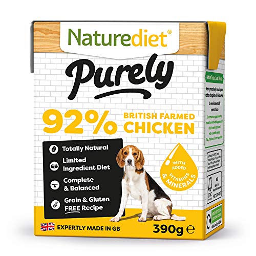 Naturediet – Purely, Complete Wet Food, Chicken, 390g (Pack of 18)