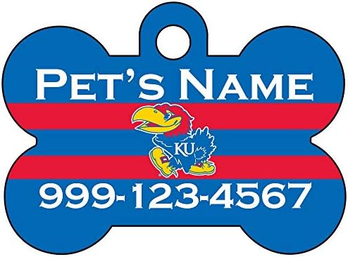 Kansas Jayhawks Pet Id Dog Tag | Officially Licensed | Personalized for Your Pet