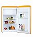Produktbild Amica Retro Kühlschrank Gelb KS 15613 Y 108 Liter mit Gefrierfach Standgerät Honey Yellow