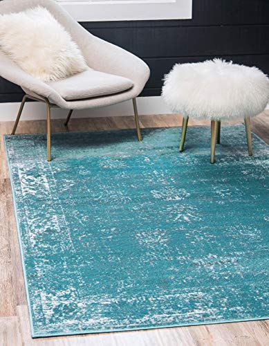Unique Loom Sofia Traditional Area Rug, 5' 0 x 8' 0, Turquoise