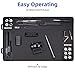 CKPART Pistol Gun Cleaning Mat, Premium Gun Cleaning Pad with Organizer Parts Tray, Anti-Slip Rubberized Pistol Gun Mat, Protective Workbench Mat for Pistol Cleaning (16.5