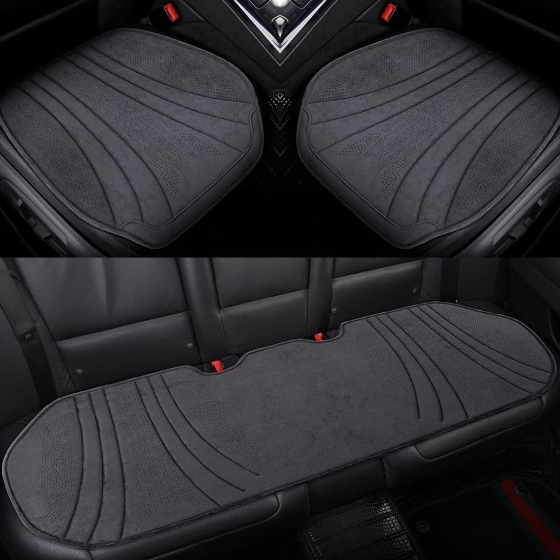Sitzkissen - 3 Stück Sitzauflage für Ford Mustang GT Coupe 2-Door 2015 2016 2017 2018 2019 2020 2021, Autositzauflage Anti-Rutsch Unterlage, Atmungsaktiv Sitzschoner, Cayennebruin