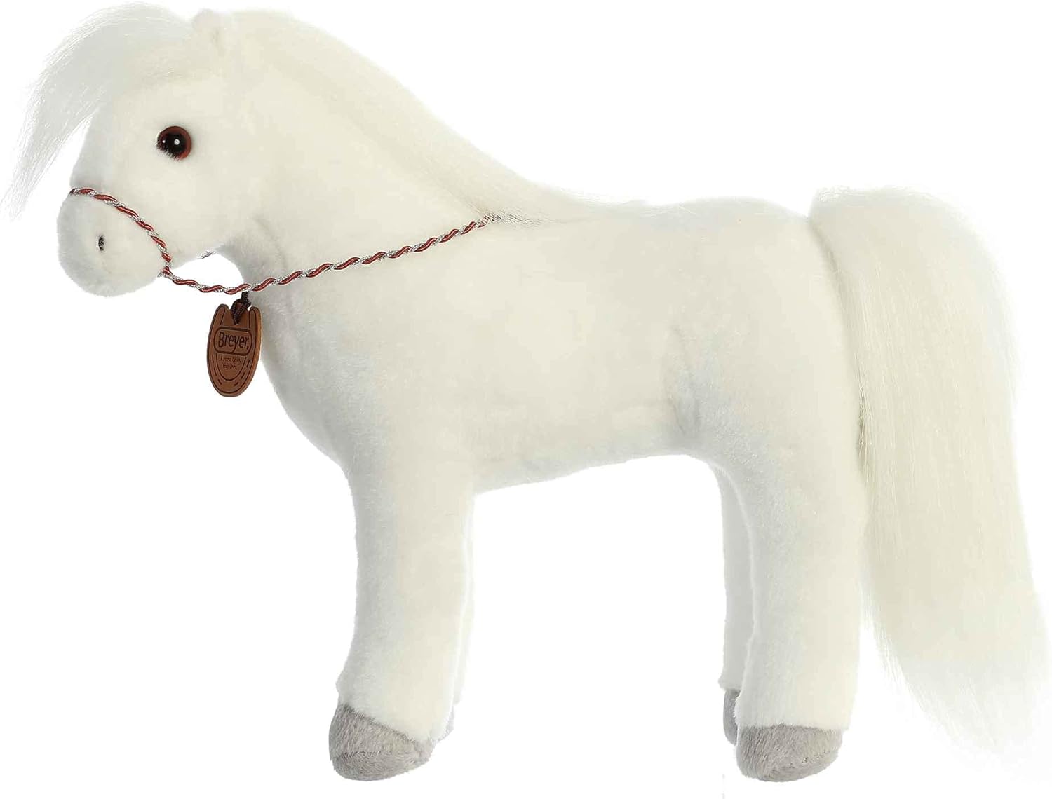 Aurora® Exquisite Breyer® Arabian Stuffed Animal - Realistic Detailing for Imaginative Play - Perfect for Kids, Adults, and Any Horse Lovers - White 11 Inches