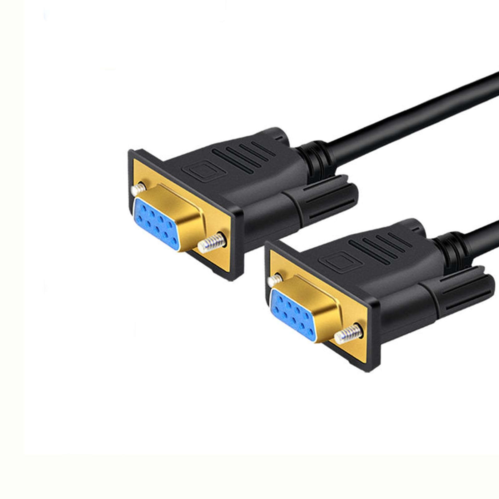 RIKYJIC 9-polige RS232 DB9 seriële kabel voor pc, printer en andere apparaten (recht over F naar F, 30 meter