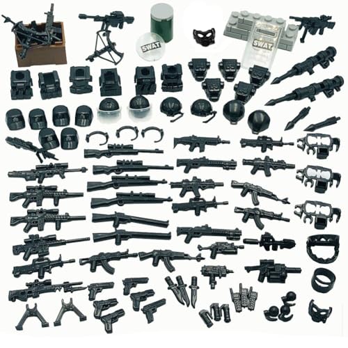 Taken All Weapons Pack Police Special Modern Combat Weapons Assault Pack, Custom Military Building Blocks Toy (Weapons 2)