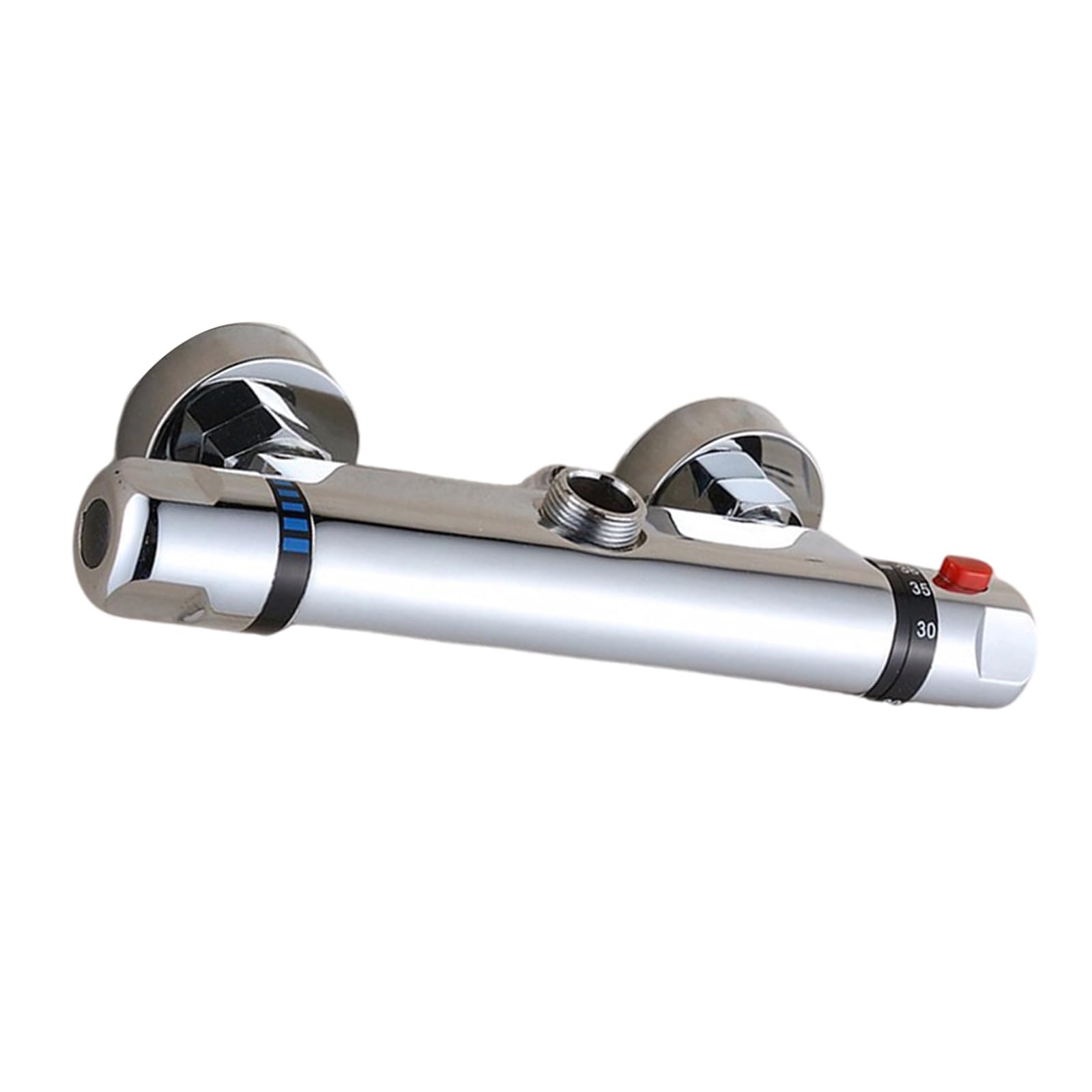 Thermostatic Shower Faucet Mixer Gate with Button Showering Faucet Temperature Control Shower Accessorie Constant Temperature Hot Cold Water Mixer Gate
