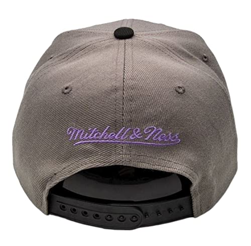 Mitchell & Ness Los Angeles Lakers Gorra Snapback Gris y Púrpura miniatura 4