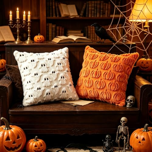 ZB.soar Halloween Pillow Covers 18x18 inch Set of 2 - image 3