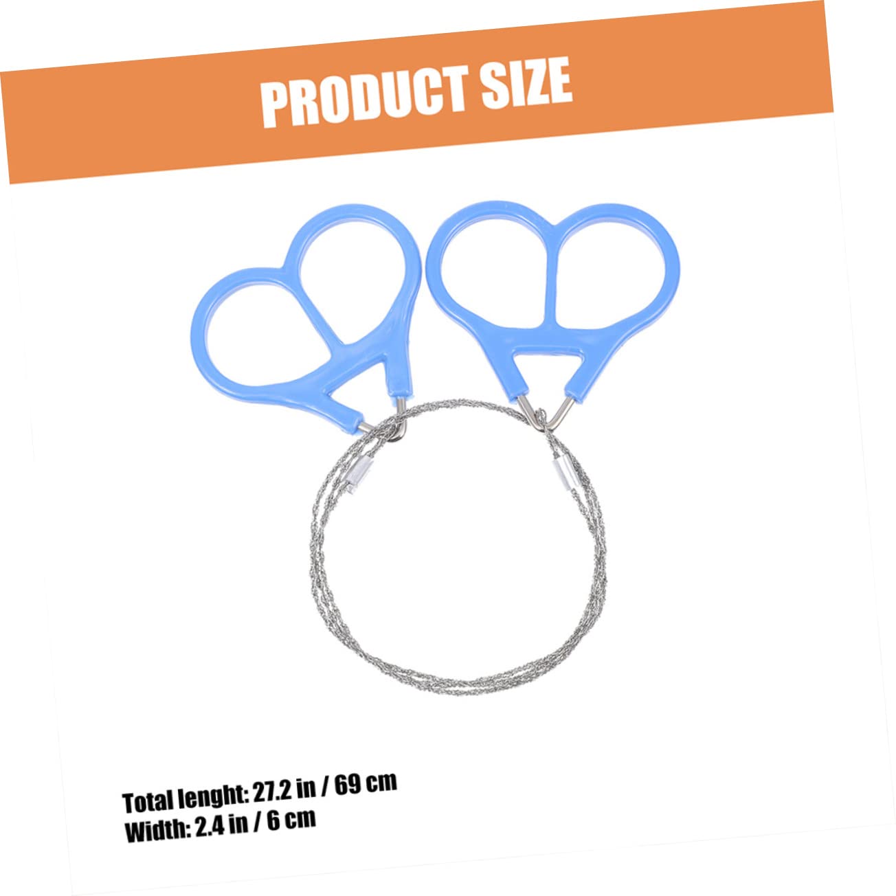 BUTIFULSIC Handheld Emergency Wire Saws 4pcs Stainless Steel Wire Saws for Outdoor Cutting Survival and Garden Use