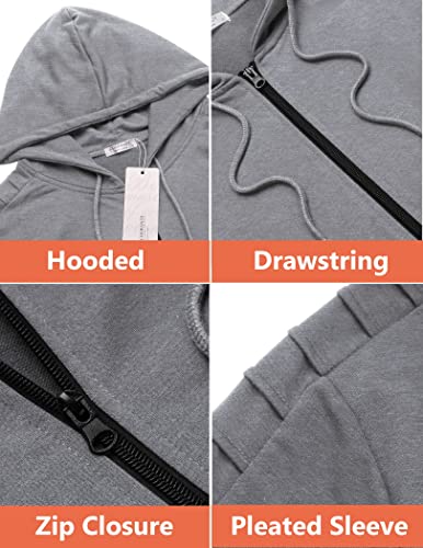 Coofandy Mens Sweatsuits 2 Pcs Hooded Tracksuits Athletic Jogging Suit Sets With Pockets #TOP2