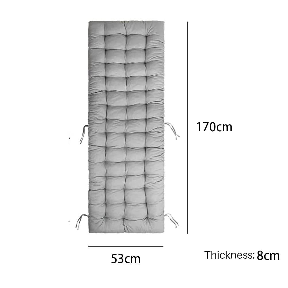 Cojines de Salón para Tumbona de Patio para Oficina en Casa, (Grey)