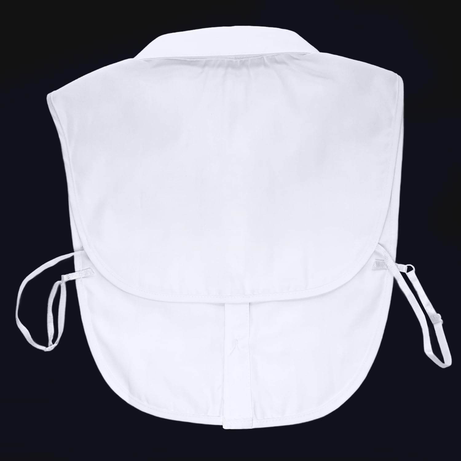 Joyci Men's Fashion OL False Collar Solid Color Lapel Half Shirt Fake Collar (White)