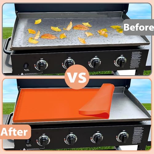 image for Koolstuffs 36 Inch Silicone Griddle Cover, Heavy Duty Food Grade Gridd