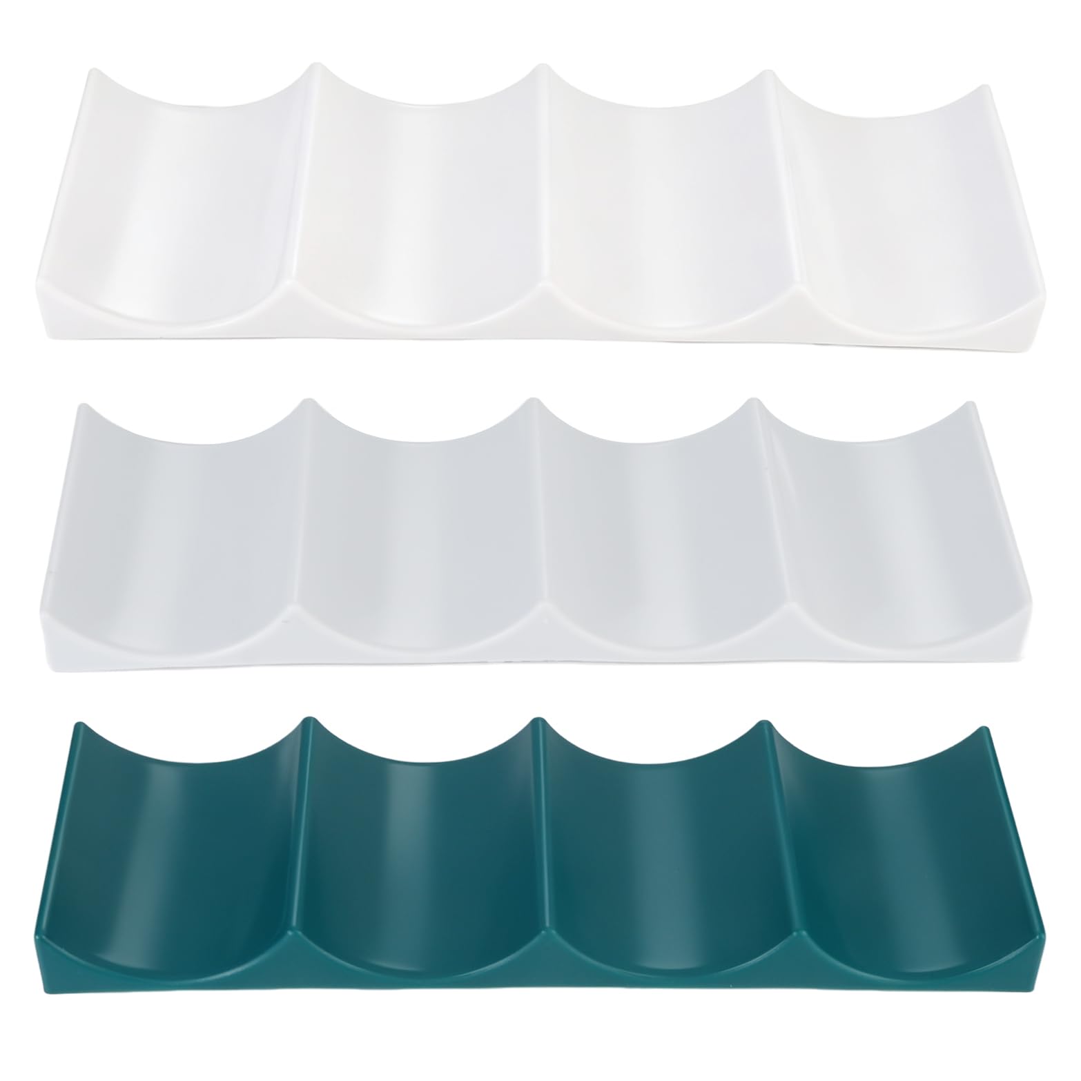 YiliYa 3 Piezas Botellero Nevera, Botellero Apilable, Soporte para Botellas de Vino de PláStico, Organizador de Botellas, Nevera, para Cocina, Frigorífico, Encimera, Despensa