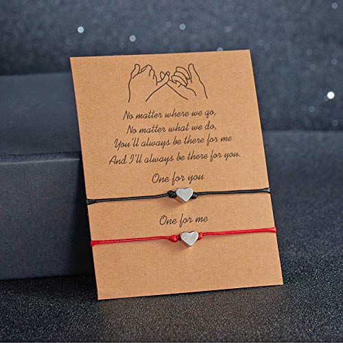 Image of Gmai Mother Daughter Bracelets Mommy and Me Heart Butterfly Matching Wish Bracelets Set Mothers Day Birthday Christmas Gift for Mom Daughter