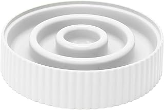 BFYDOAA Slow Feeder Dog Bowls Plastic Maze Bowl Pet Slower Food Feeding Dishes Interactive Bloat Stop Preventing Choking (White)