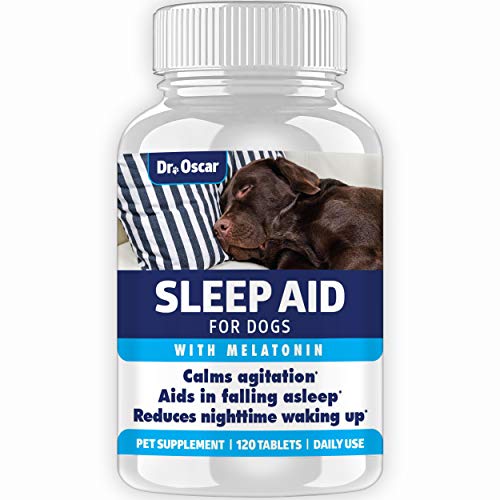 Dog Sleep Aid for Dogs, Better Than Melatonin for Dogs or Calming Chews for Dog Sleep, Best Dog Sleeping Pills + Dog Melatonin, Dog Melatonin Treats, 120 Sleeping Pills for Dogs, Puppy Sleep Aid, USA