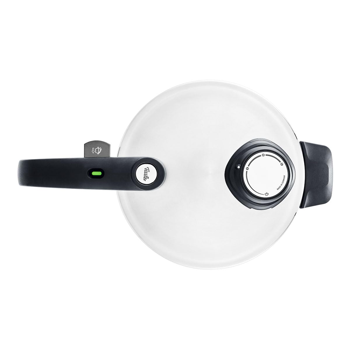 Fissler Vitavit Premium Pentola a pressione in acciaio inox 4.5 L, 22 cm, 4 livelli di cottura, incluso inserto, adatta a fornelli a induzione