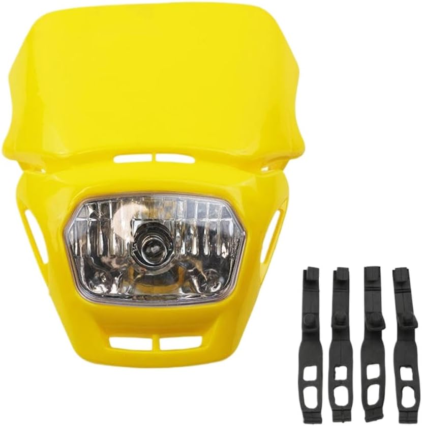 LED Sauna Light Modified Pit Bike Sauna Lights with Hurcross Accessories Universal Parts Compatible with Motorcycles Model D343(Yellow)