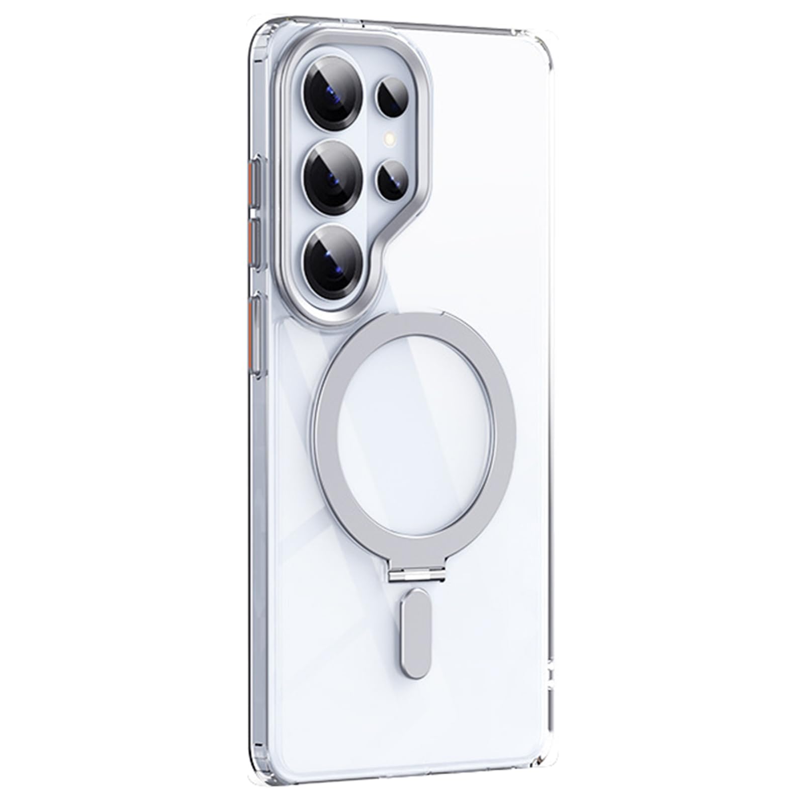 Coque Samsung S26 Ultra antichoc blanche avec anneau support magnétique