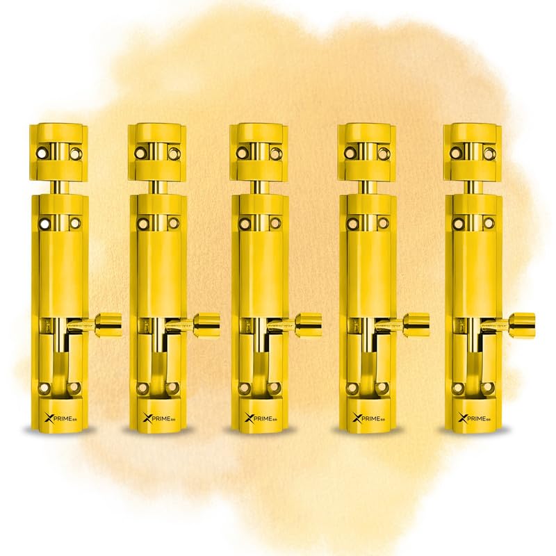 XPRIME Heavy Duty Aluminium 6 Iinches towerbolt for Home/Office Doors and Windows/towerbolt for Main Door/Door Latch/kundi/chitakani/Door latchs for Door and Window (2, Gold) (B0DCGHL69S) Amazon Price History, Amazon Price Tracker