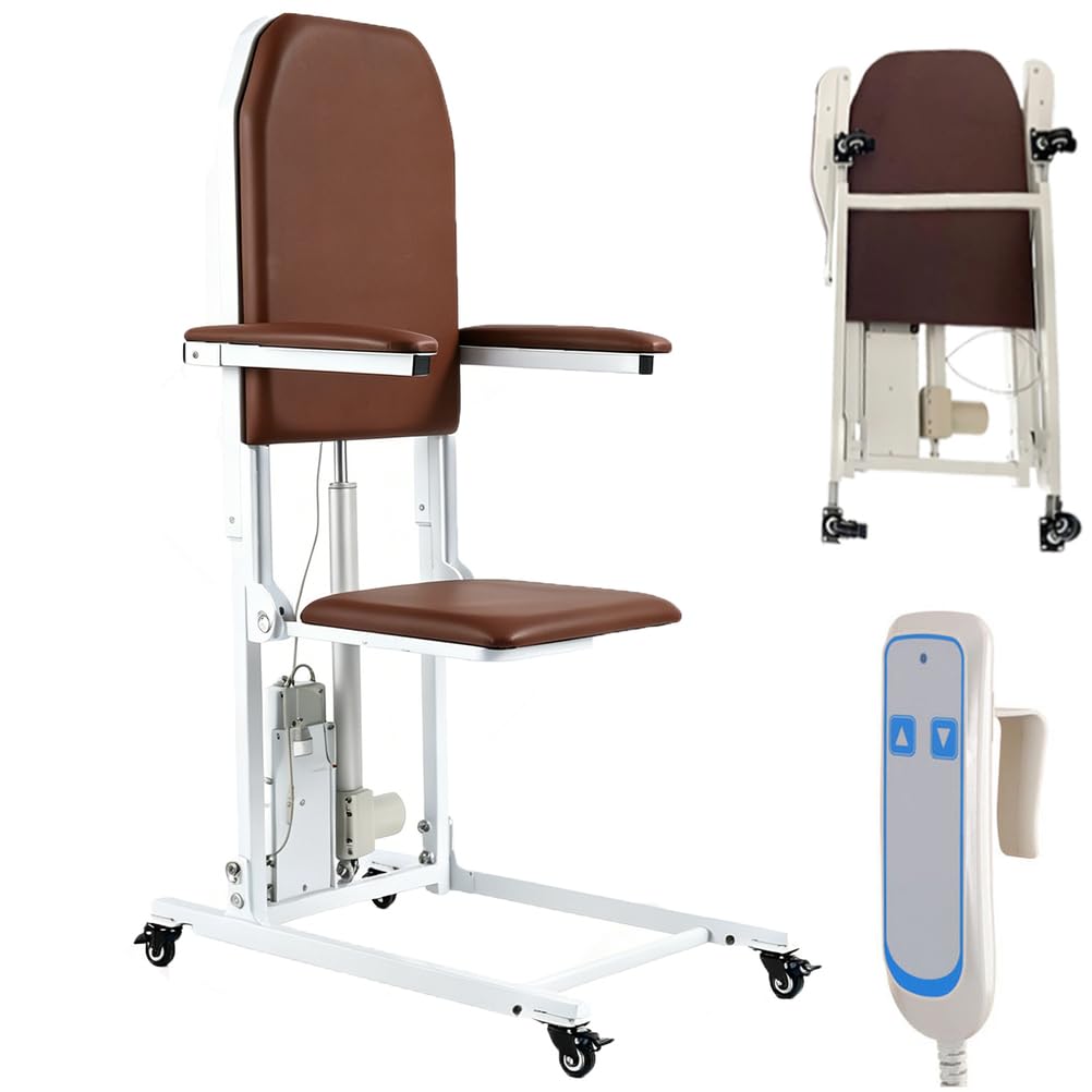 Silla Elevadora Eléctrica Móvil para Levantarse del Suelo, Plegable, 150 Kg