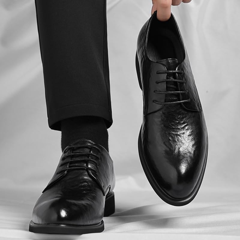 Men's Oxford Dress Shoes, Modern Classic Formal Casual Business Lace-Up Derby Shoes for Men Comfortable Wedding Work Office Formal3