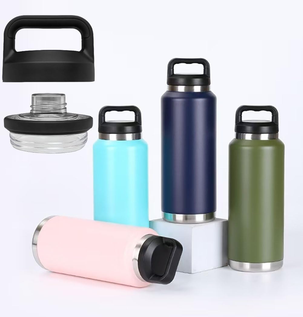 Replacement for YETI Rambler Bottle Chug Cap Lid, Screw Top Lid Replacement Fits for 18/26/ 36/64 oz YetiRambler, Chug CapLid Replacement for Yeti Rambler Models - Image 9