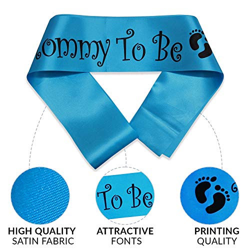Image of Wobbox Baby Shower Decoration Items| Baby Shower Ceremony Photo Booth Props For Photoshoot, Baby Shower Banner, Mom To Be Sash& Backdrop Foil Curtain, Godh Bharai Ceremony Decoration Kit-(FP1955)
