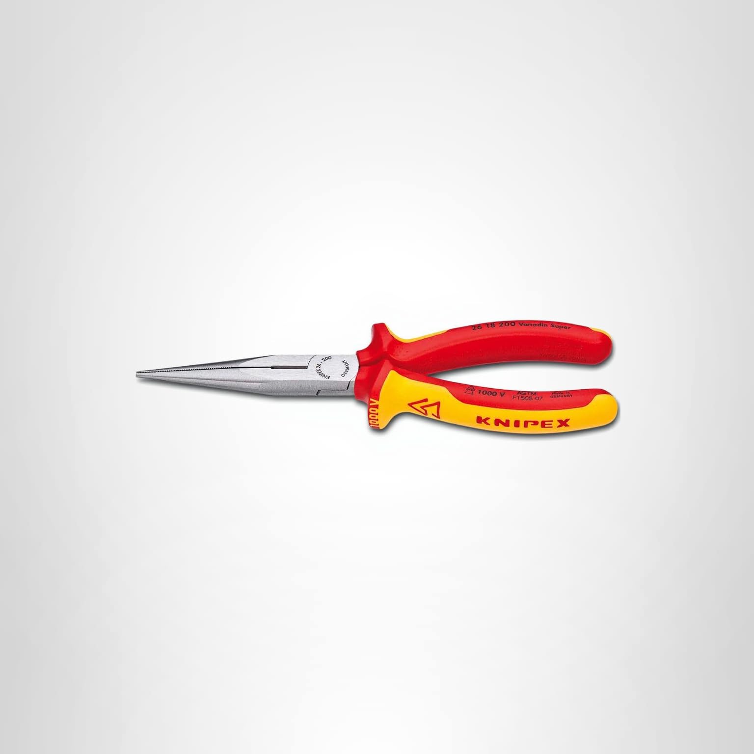 KNIPEX Tools - Long Nose Pliers With Cutter, 1000V Insulated