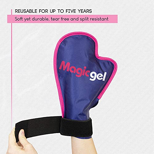 2 Medium Size Hot Or Cold Glove Ice Packs For Hands | Mitten Style | Microwaveable | Relief From Arthritis, Chemo, Eczema, Carpal Tunnel Syndrome, Swollen & Inflamed Hands | 2 Pack | By Magic Gel #TOP1