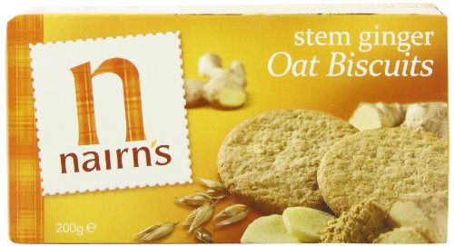 Nairn's Stem Ginger Oat Biscuits, 7.1-Ounce Boxes (Pack of 6)