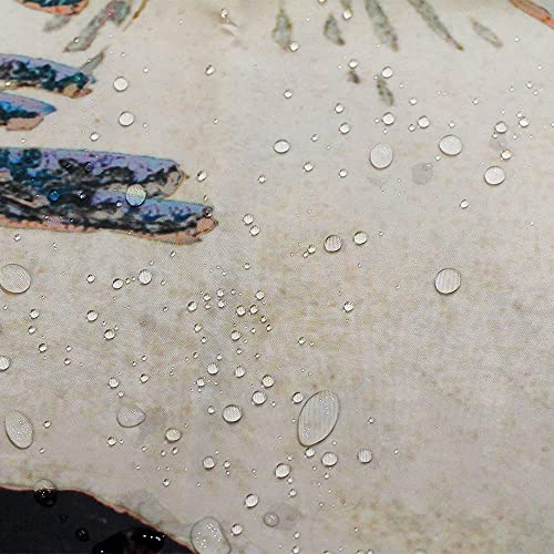 Lierpit Bus Shower Curtain With Bathroom Surf Bath Curtain Beach Holiday Tropical Travel Oil Painting Retro Tour Bus Bathroom Curtains Set Decoration Accessorie With Hooks 69 X 70 Inches #TOP3