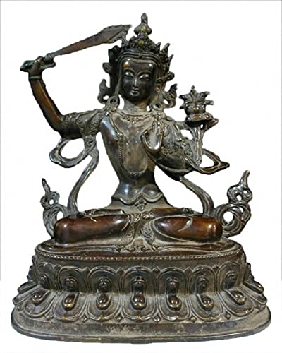 Amazon｜真鍮の知恵仏Wenshu Manjushri Bodhisattva Statue (22