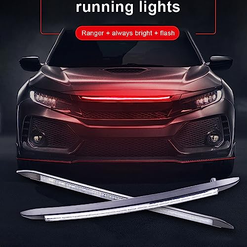 Faixa De Luz Da Grade Dianteira Do Carro 12v Drl Luz De Circulação Diurna Para Carro Universal Luz L